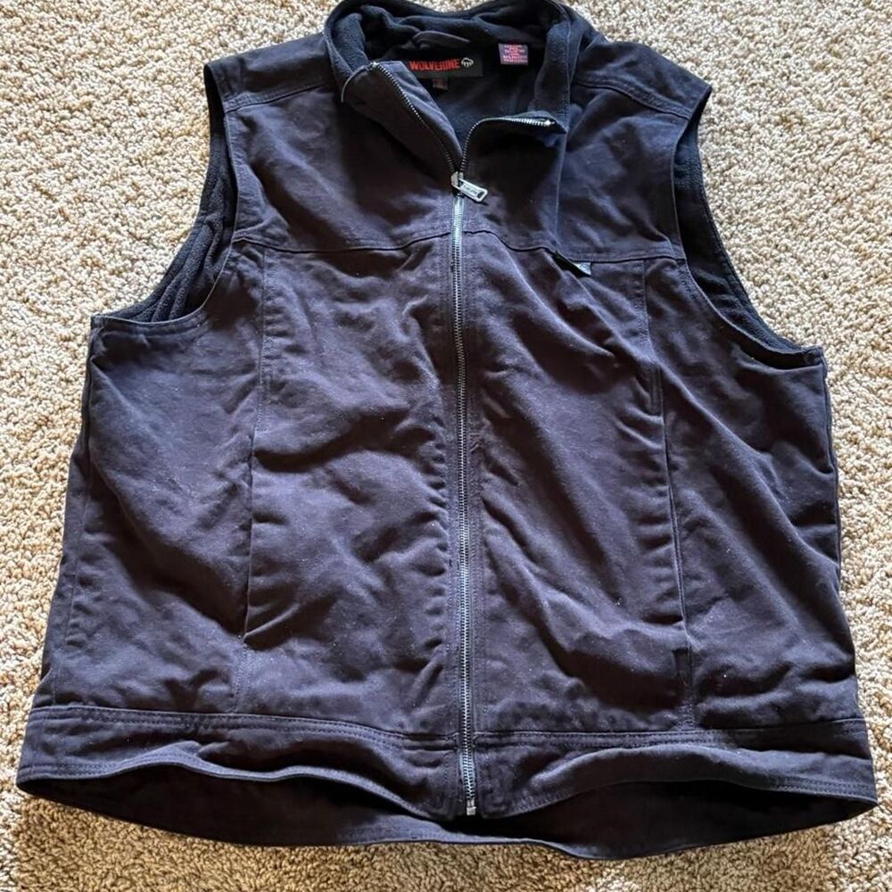 Wolverine Men's Black and Navy Gilet